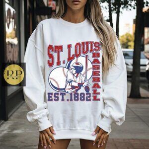 St. Louis Cardinals sweatshirt 1882 Game Day Cardinals shirt sweatshirt white